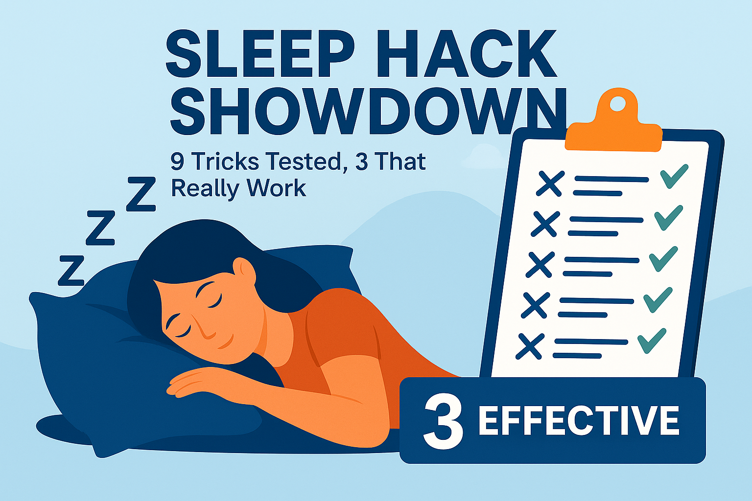 Sleep Hack Showdown: 9 Tricks Tested, 3 That Really Work